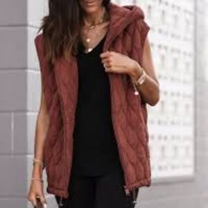 Free People FP Movement Dream Big hooded quilted vest - M
